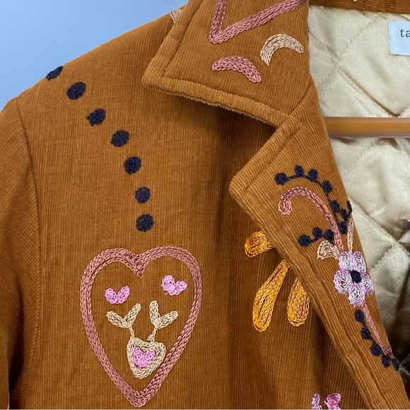 Talisman Woodstock Embroidered Corduroy Coat SZ M NEW - Picture 9 of 13